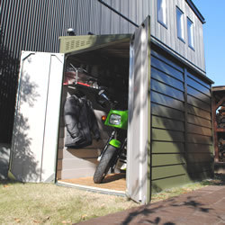 ガーデナップ サイクルガレージ 英国製メタルシェッド 自転車倉庫