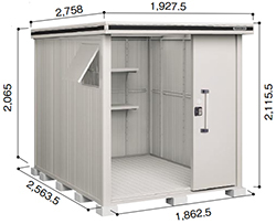 標準組立費込み】【一般地型】ヨド物置 ヨドコウ 物置 エルモ LMD-1825