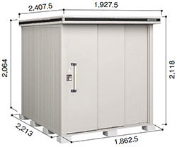 標準組立費込み】【一般地型】ヨド物置 ヨドコウ 物置 エルモ LMD-1822