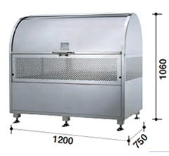 送料無料】【完成品でお届け】ダイケン ゴミステーション ステンレス