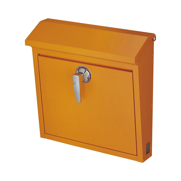 美濃クラフト 郵便ポスト POMO ポモ 鍵付取手 上入前出 ゴールドオレンジ POMO-GOの激安販売 シンプル＆モダン  郵便ポストの通販なら環境生活